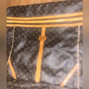 RARE Vintage LOUIS VUITTON Monogram GARMENT BAG Authentic LV nice estate find